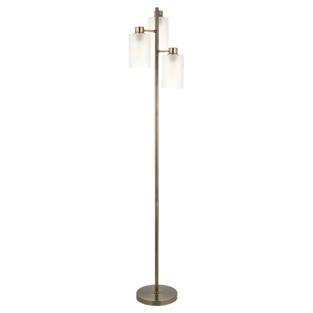 Kingsholm Antique Brass Floor Lamp