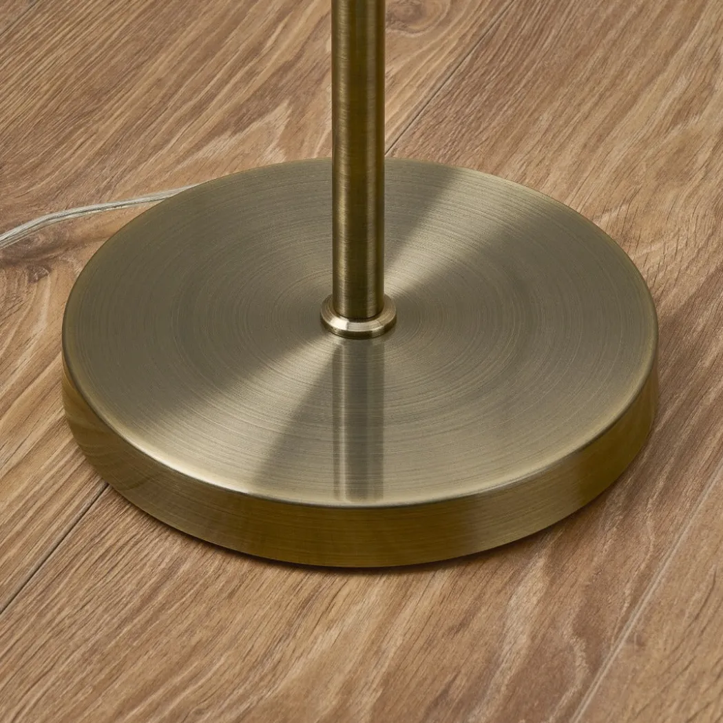 Kingsholm Antique Brass Floor Lamp