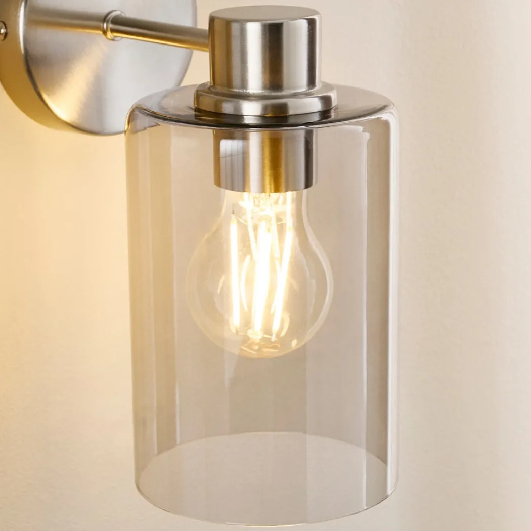 Kingsholm Brushed Satin Nickel Wall Light