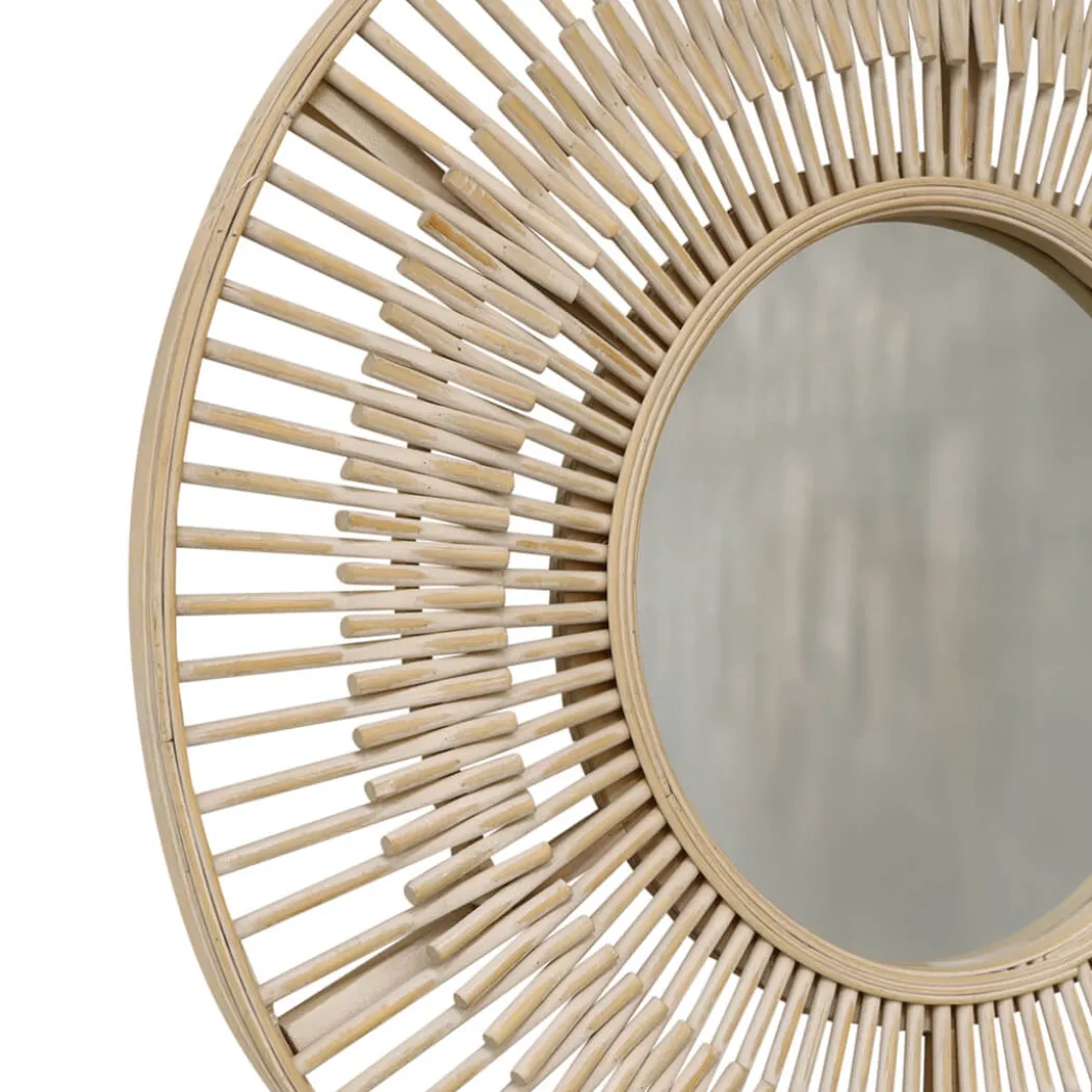 Koppla Round Bamboo Mirror