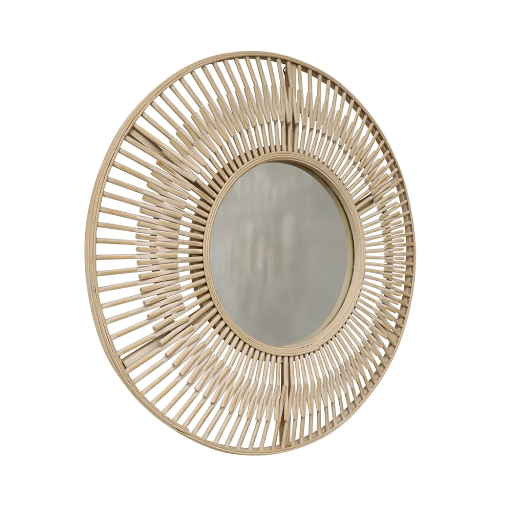 Koppla Round Bamboo Mirror