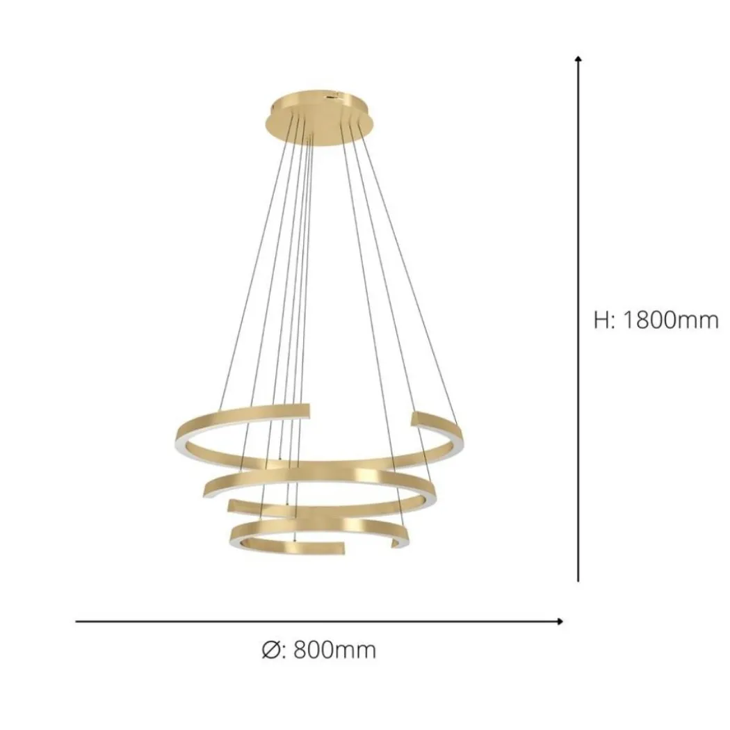 Labonete Gold LED Pendant Ceiling Light