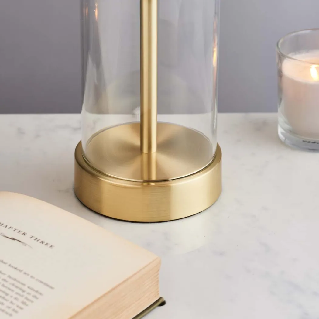 Lessina Gold and Glass Touch Table Lamp