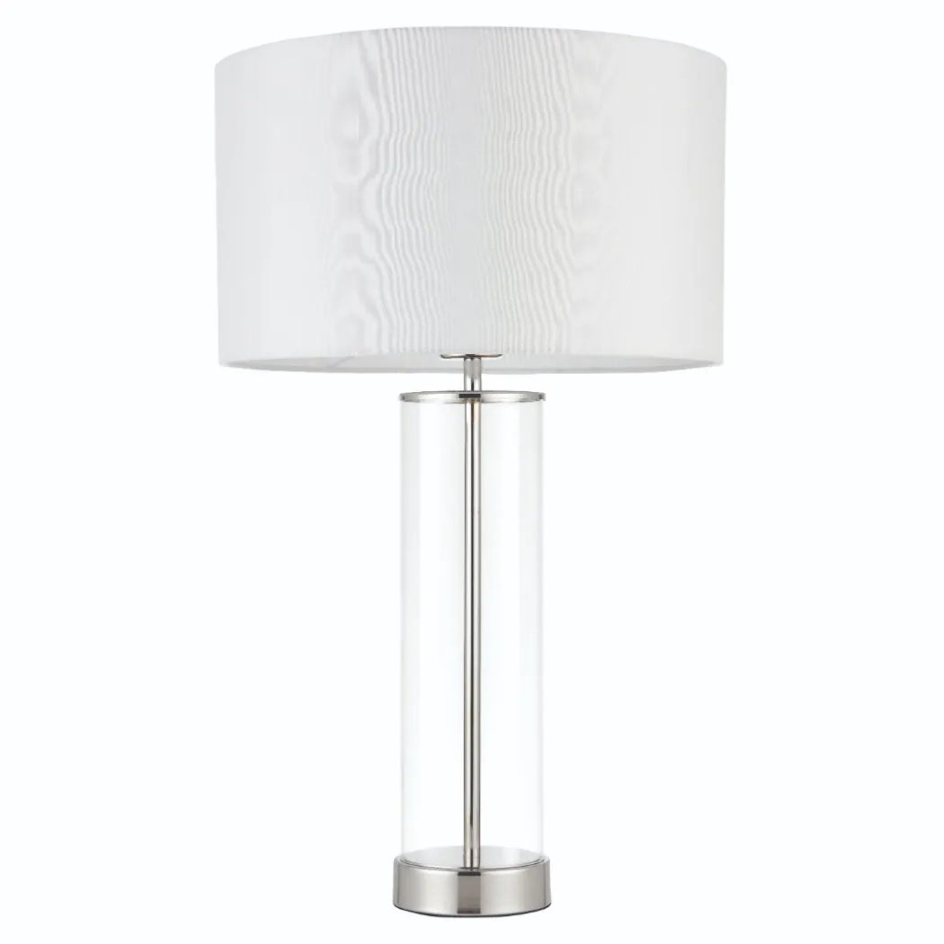 Lessina Nickel and Glass Touch Table Lamp