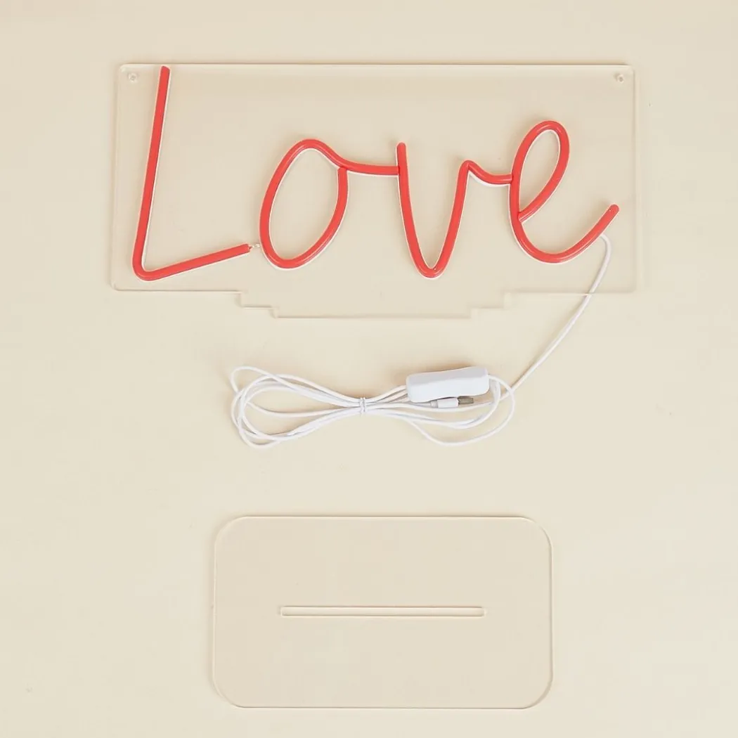 Love Red LED Neon Sign