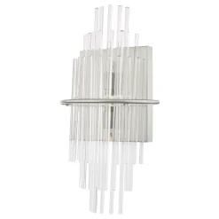Lukas Polished Chrome & Crystal Wall Light