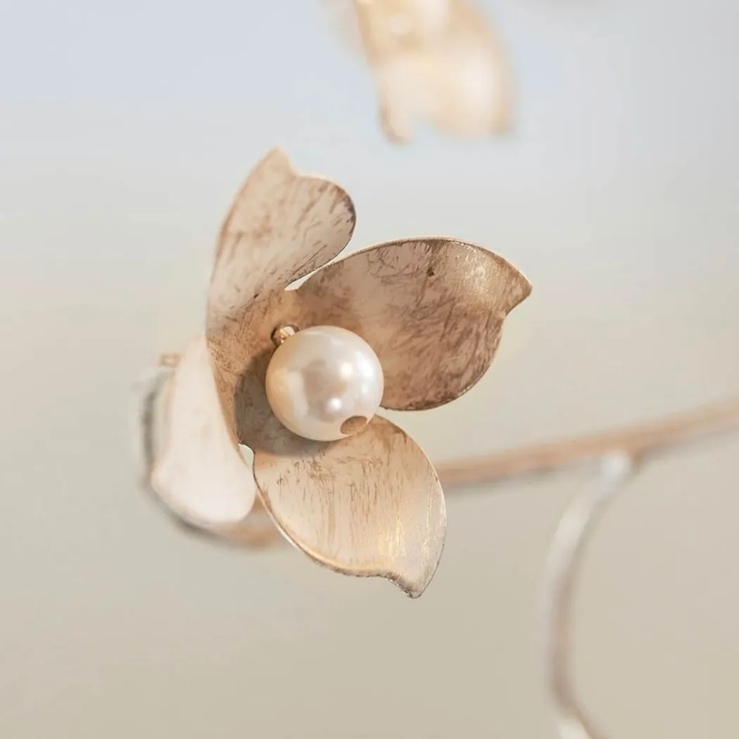 Lullaby 5 Light Cream & Gold Pendant Ceiling Light