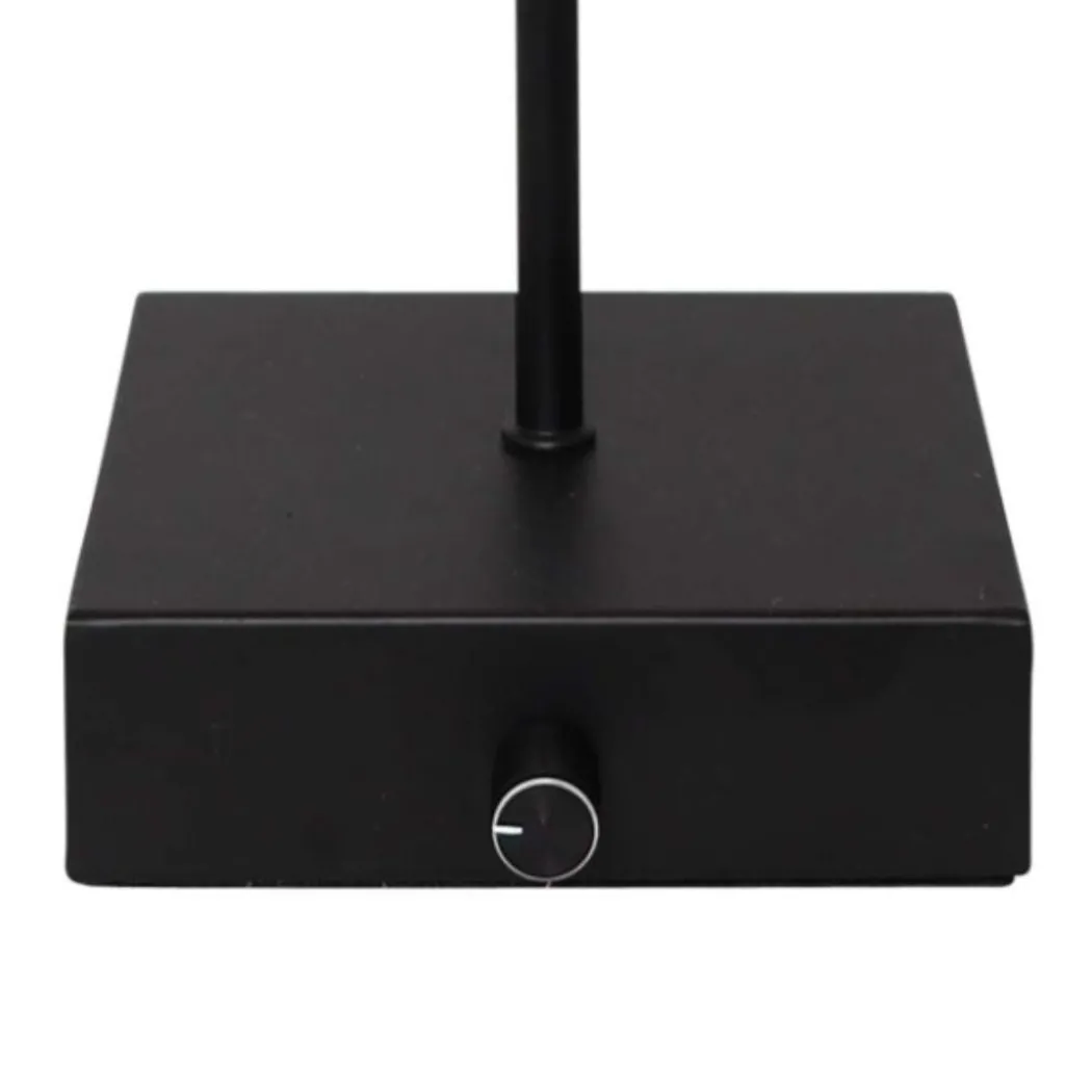 Lustre Black LED Rechargeable Table Lamp