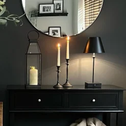 Lustre Black LED Rechargeable Table Lamp