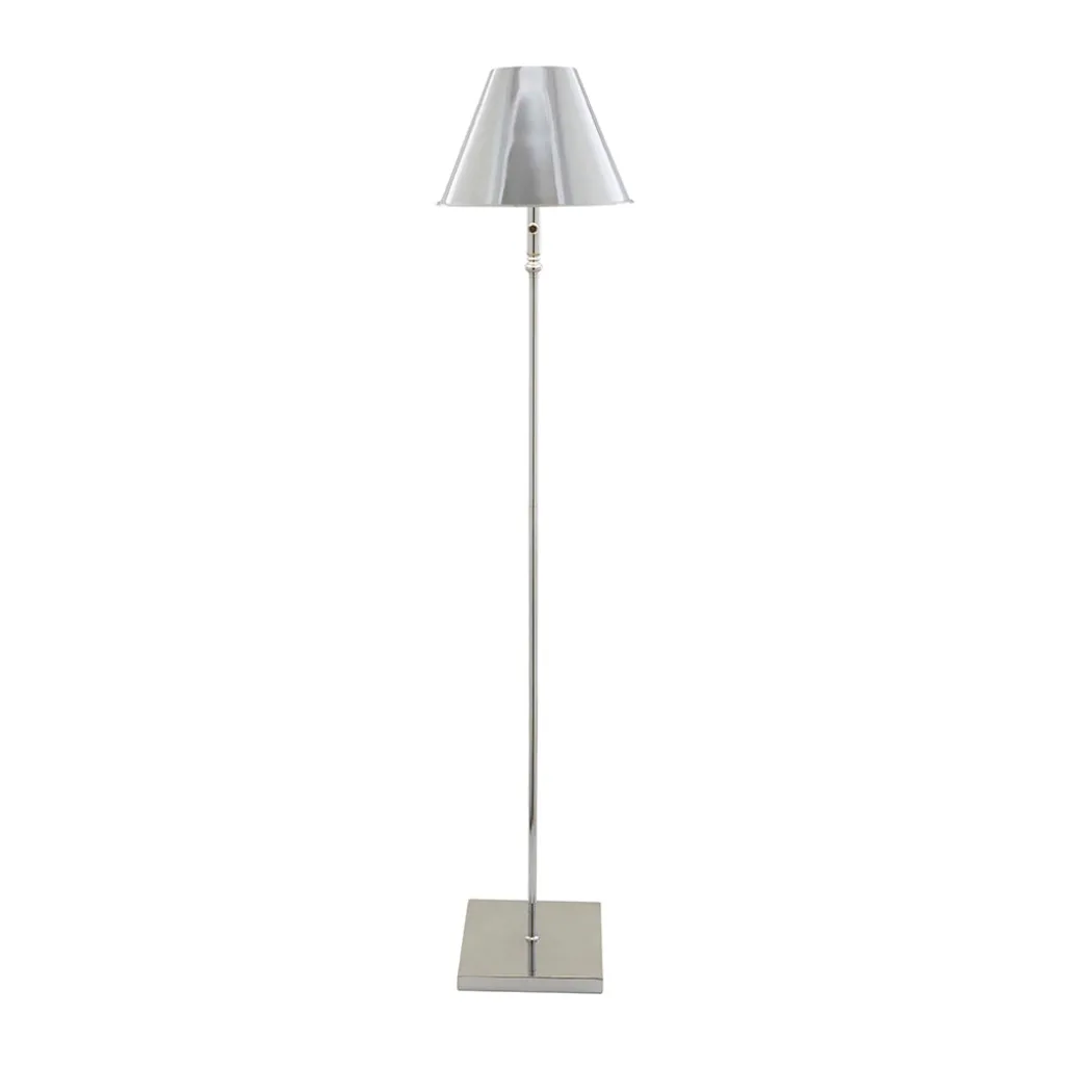 Lustre Polished Chrome LED Rechargeable Floor Lamp