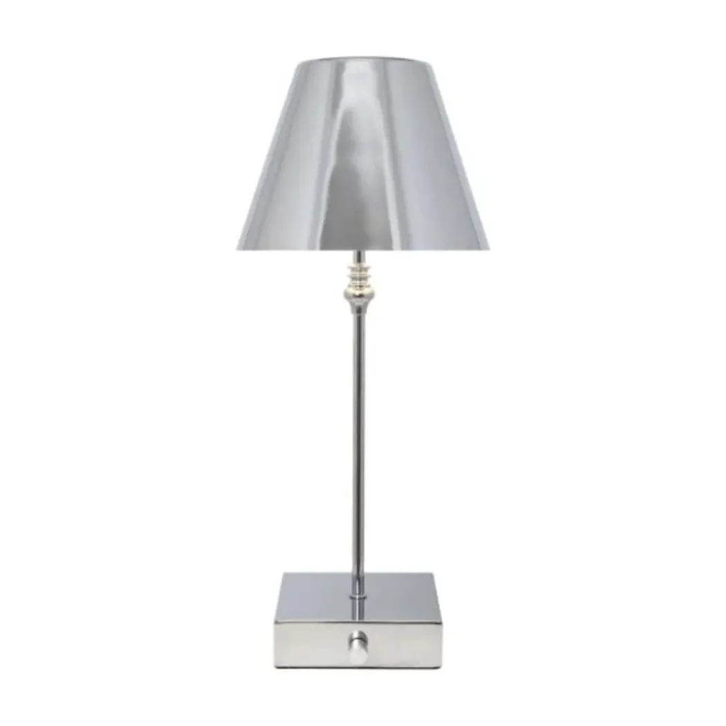 Lustre Polished Chrome Rechargeable Table Lamp