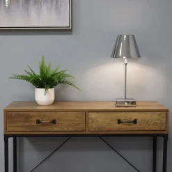 Lustre Polished Chrome Rechargeable Table Lamp