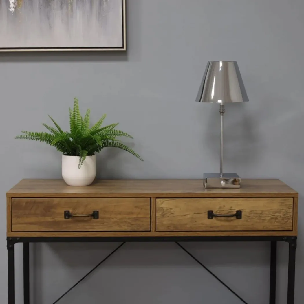 Lustre Polished Chrome Rechargeable Table Lamp