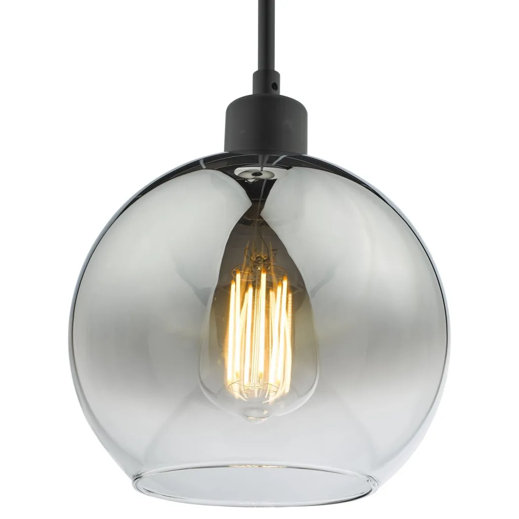 Lycia Black & Ombre Glass Pendant Ceiling Light