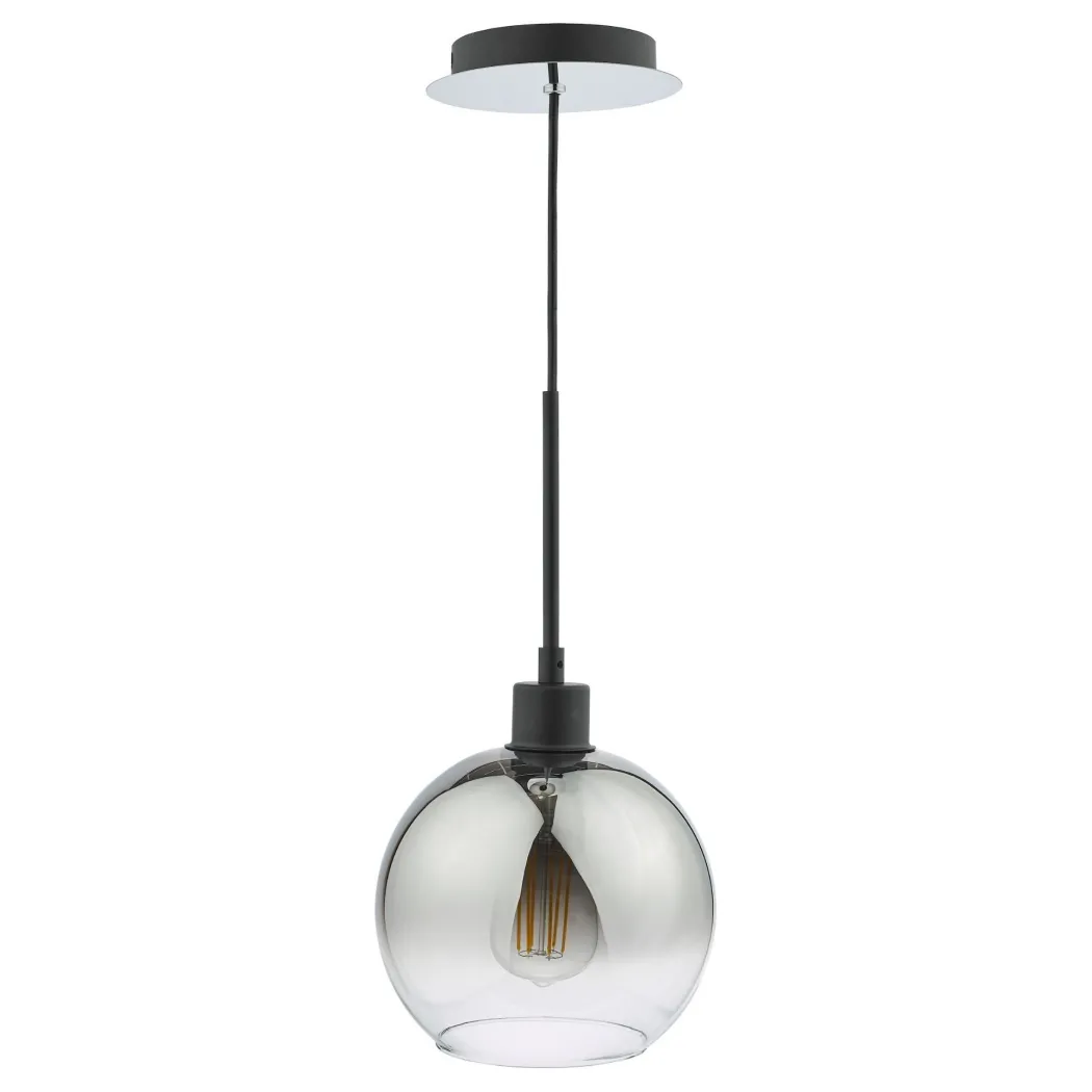 Lycia Black & Ombre Glass Pendant Ceiling Light