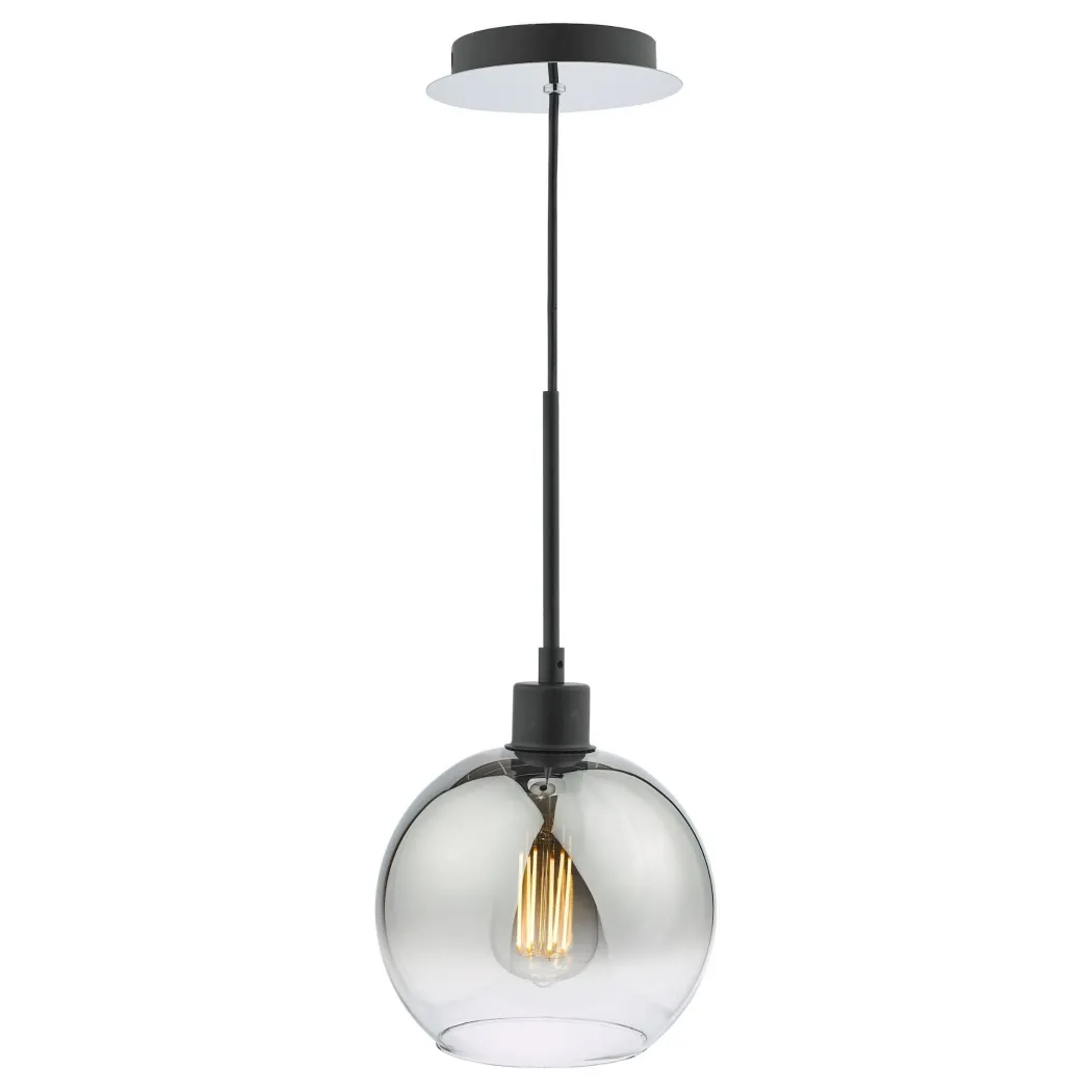 Lycia Black & Ombre Glass Pendant Ceiling Light