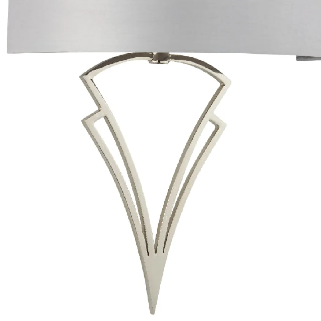 Lyla Satin Nickel Wall Light
