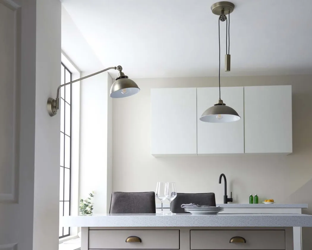 Madison Adjustable Antique Brass Wall Light