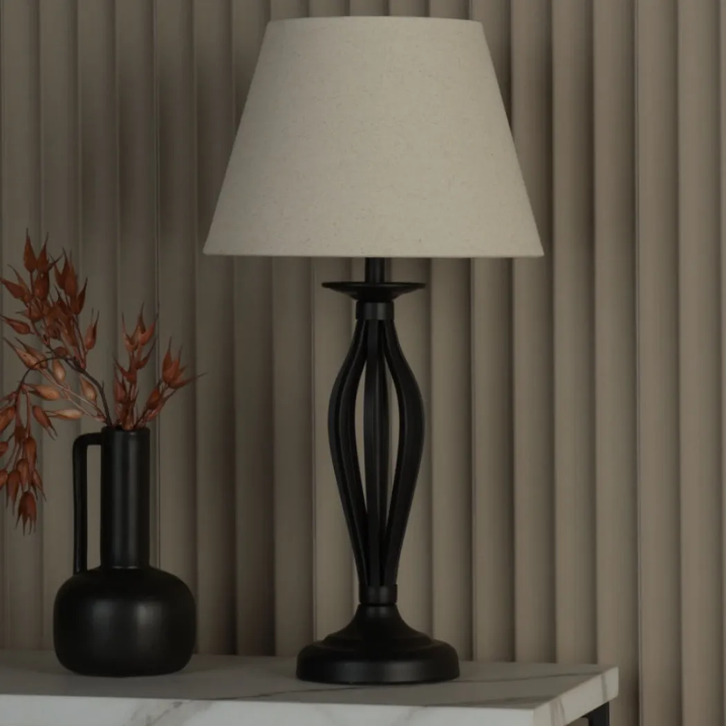 Miranda Black Table Lamp