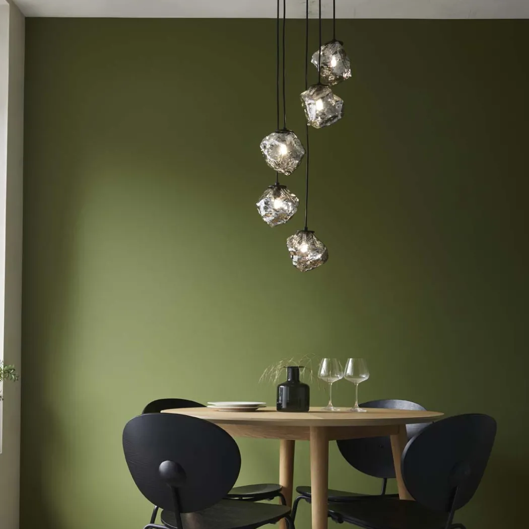 Molten 5 Light Smokey Ceiling Light Pendant