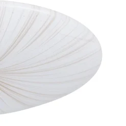 Nieves White and Gold Large LED Flush Ceiling Light