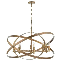 Nitya 8 Light Mottled Copper Pendant Ceiling Light
