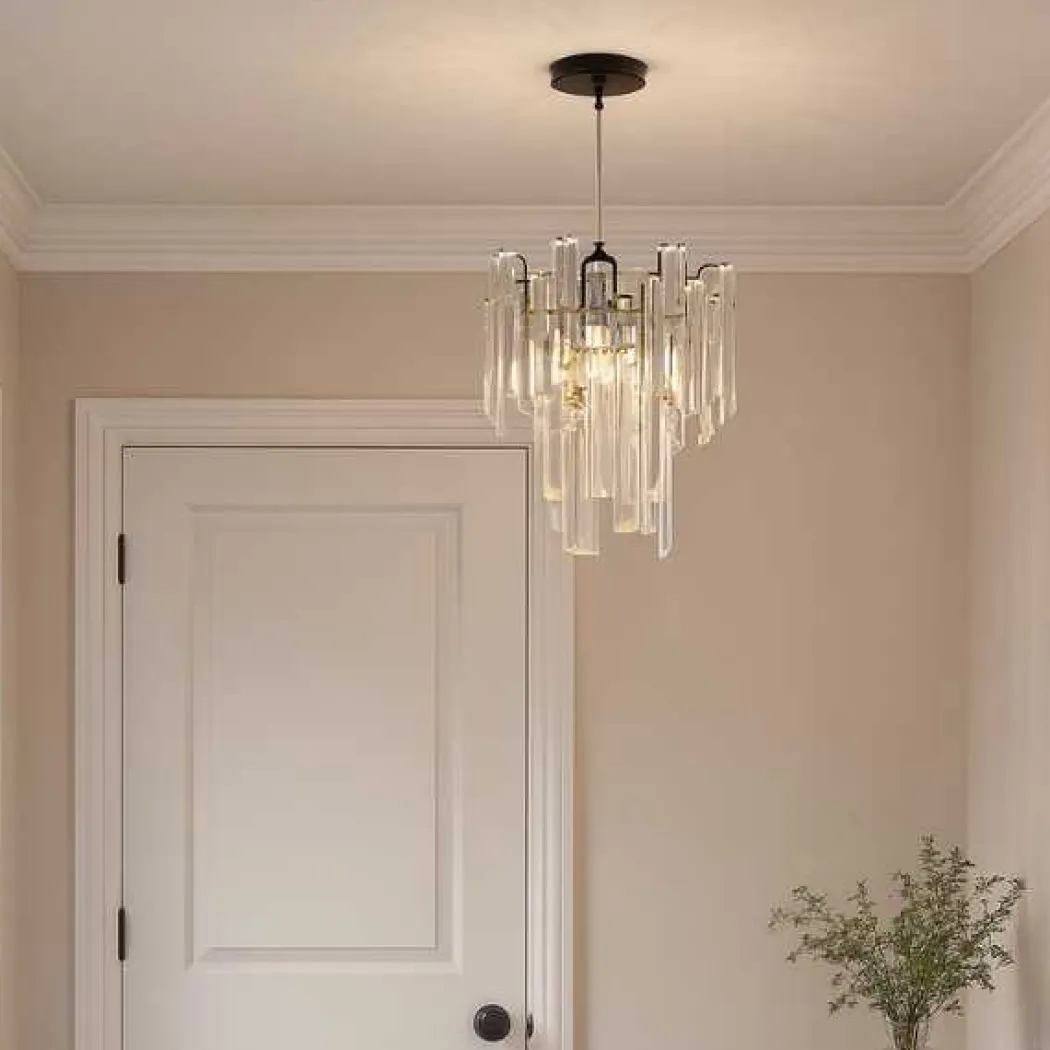 Onega Antique Brass & Glass Easy Fit Pendant Shade