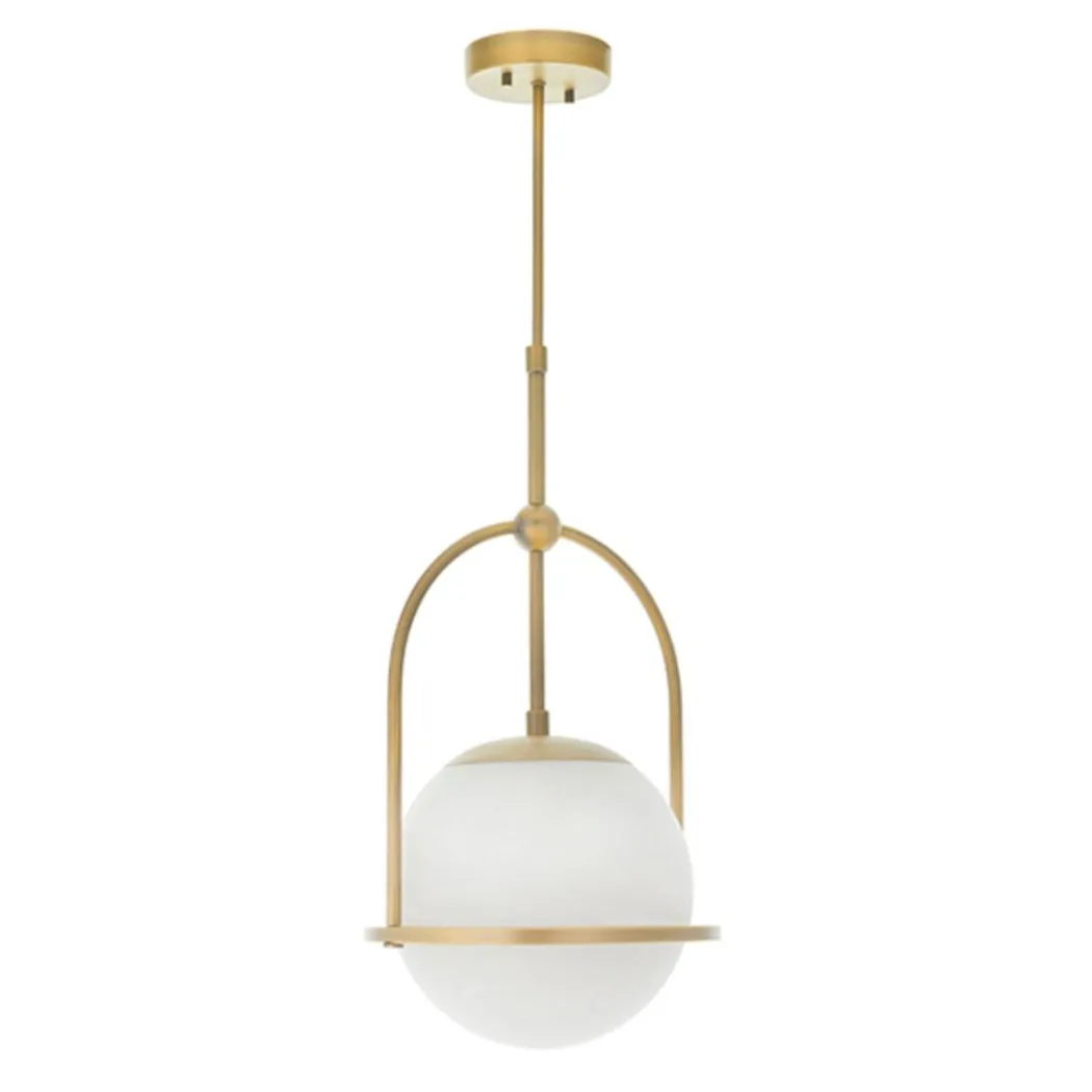Pilar 1 Light Brass Ceiling Light