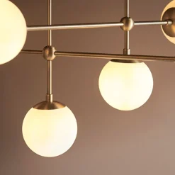Pilar 6 Light Brass Ceiling Light