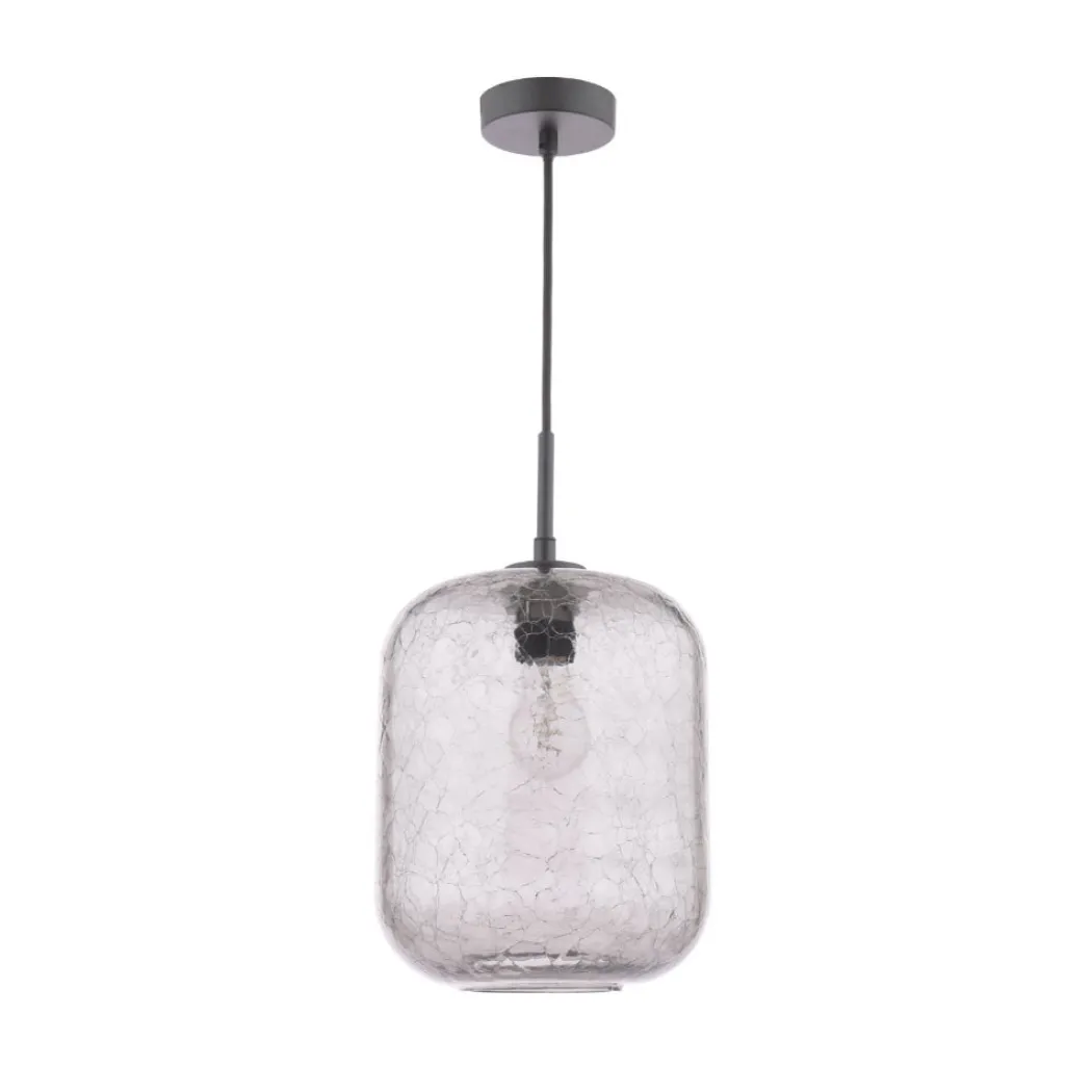 Quinna 1-Light Smoked Glass Pendant