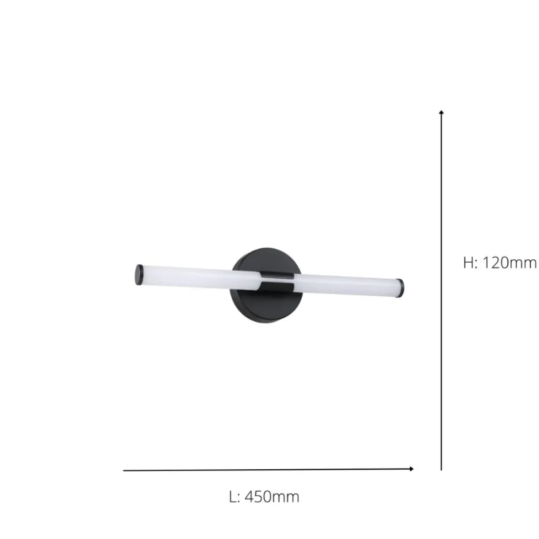 Ramola Black LED Bathroom Wall Light