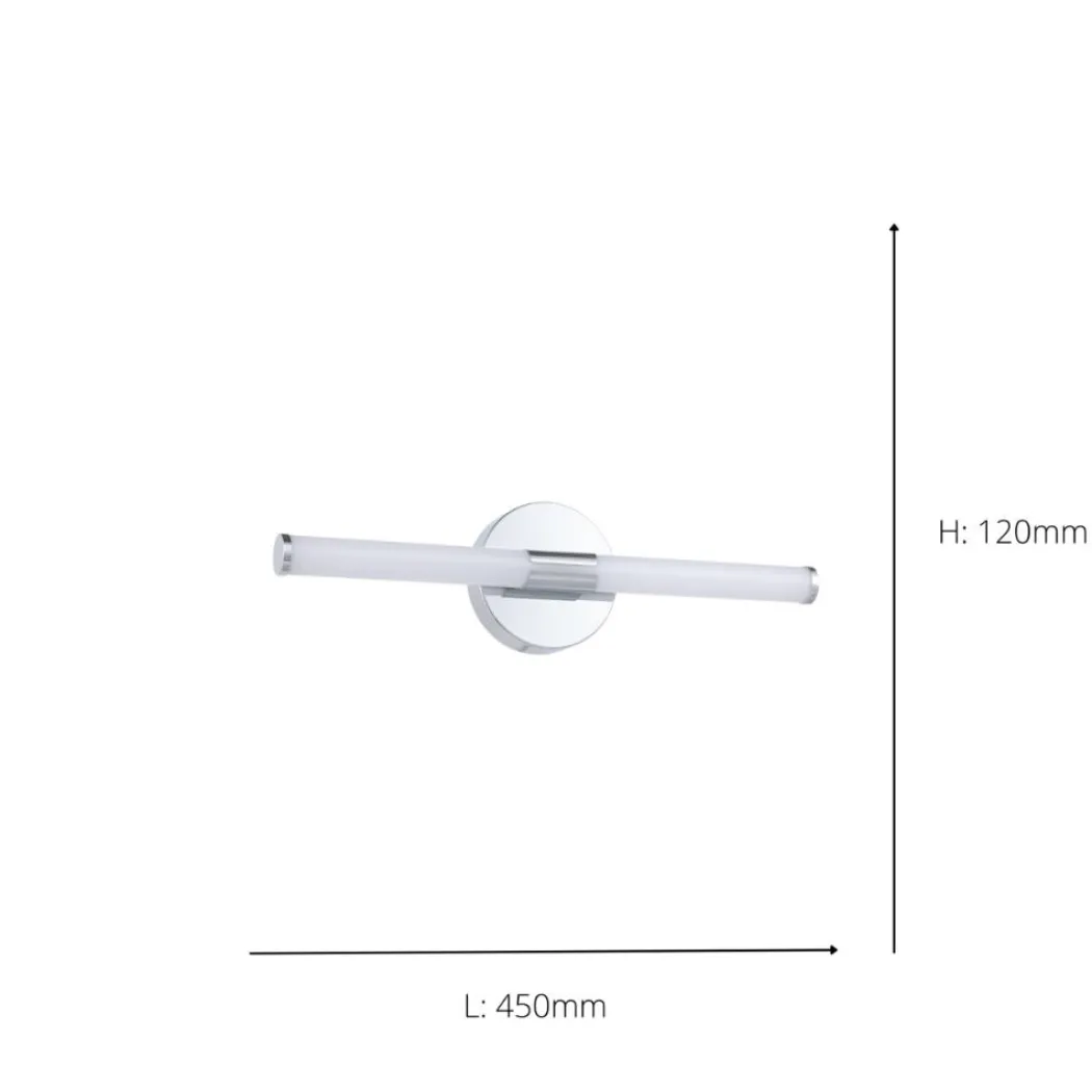 Ramola Silver LED Bathroom Wall Light