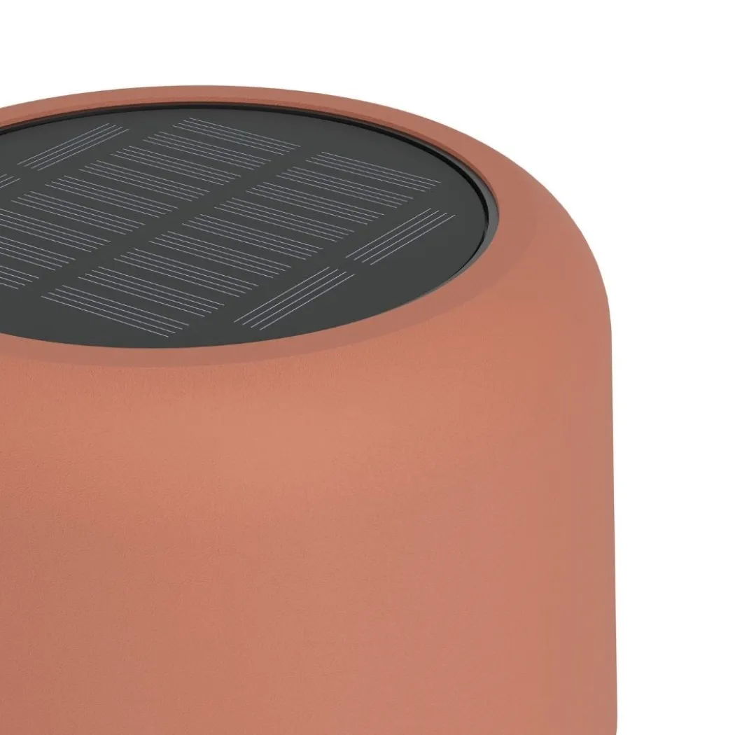 Roccanova Orange Solar LED Rechargeable Touch Floor Lamp