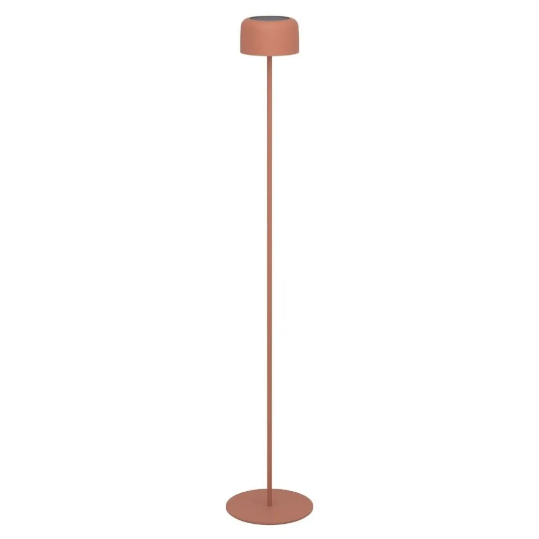 Roccanova Orange Solar LED Rechargeable Touch Floor Lamp