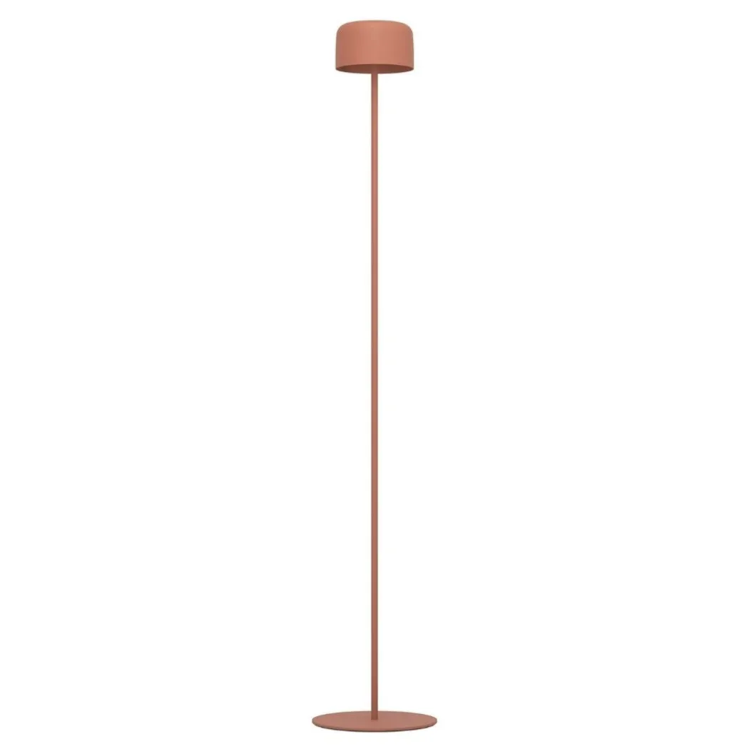 Roccanova Orange Solar LED Rechargeable Touch Floor Lamp