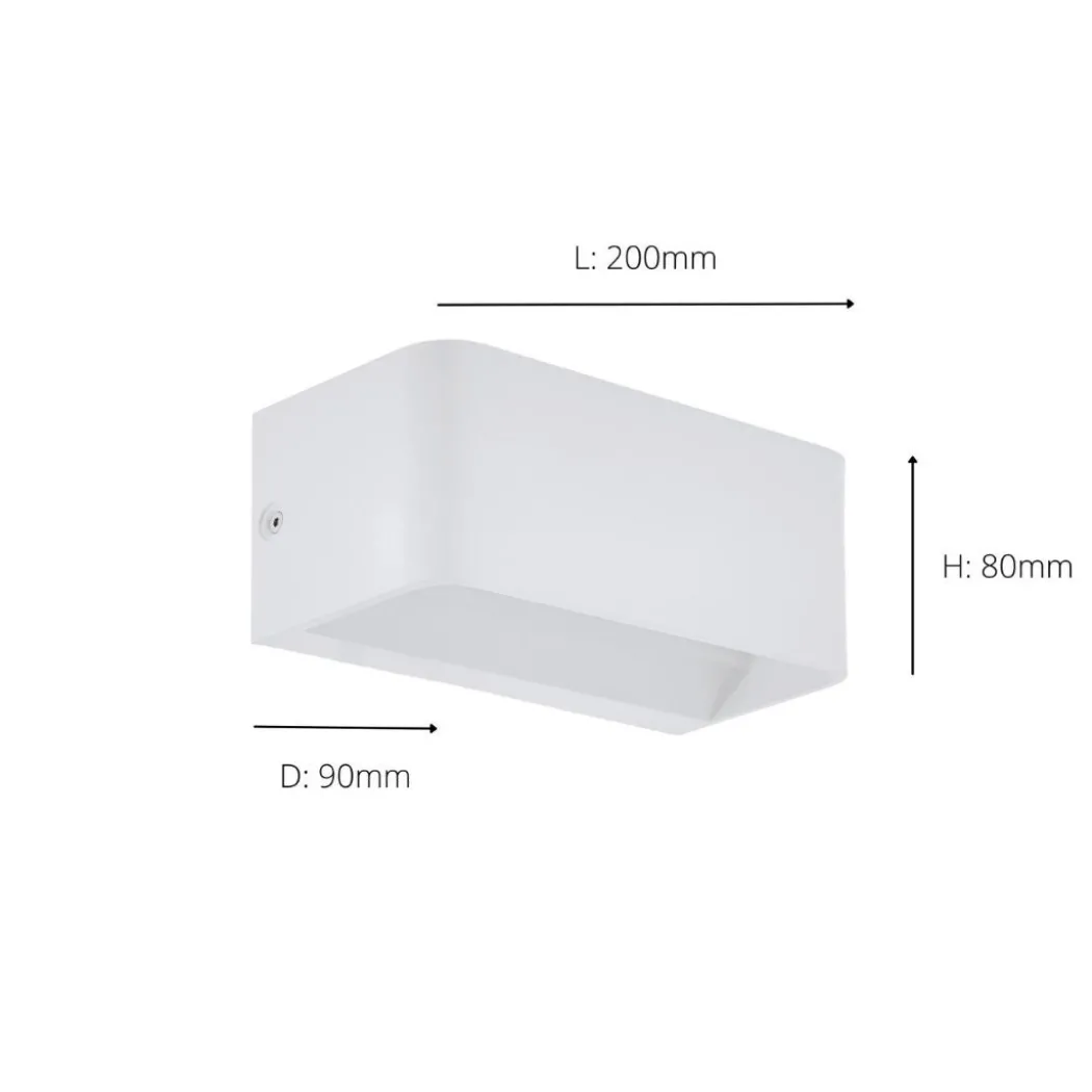 Sania White LED Wall Light