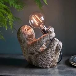 Snooze Vintage Silver Table Lamp
