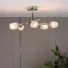Spike 5 Light Semi Flush Ceiling Light
