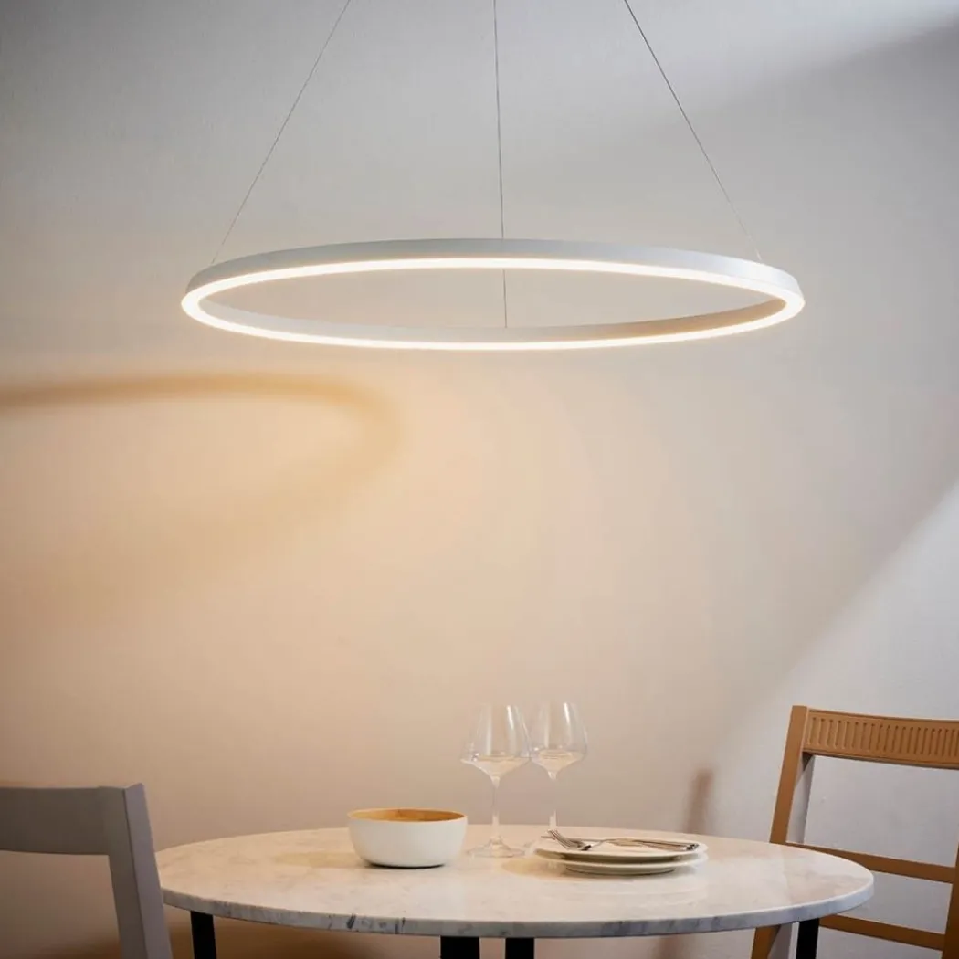 Staten Matte White LED Pendant Ceiling Light