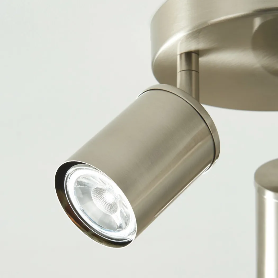 Talbot Brushed Nickel 3-Spot Plate