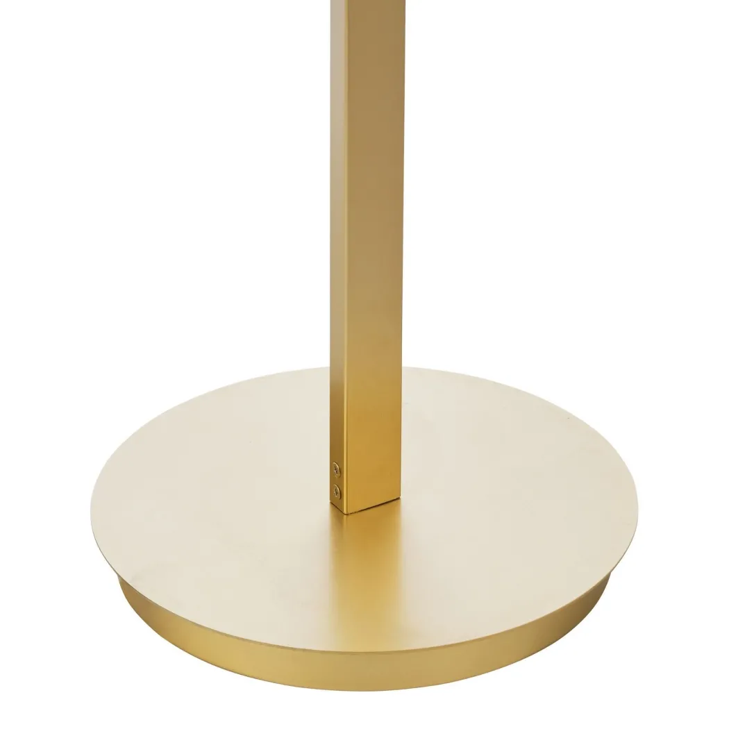 Tauri 3 Light Gold & Opal Glass Floor Lamp