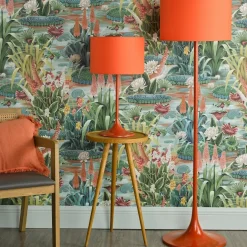 Toledo Burnt Orange Retro Table Lamp