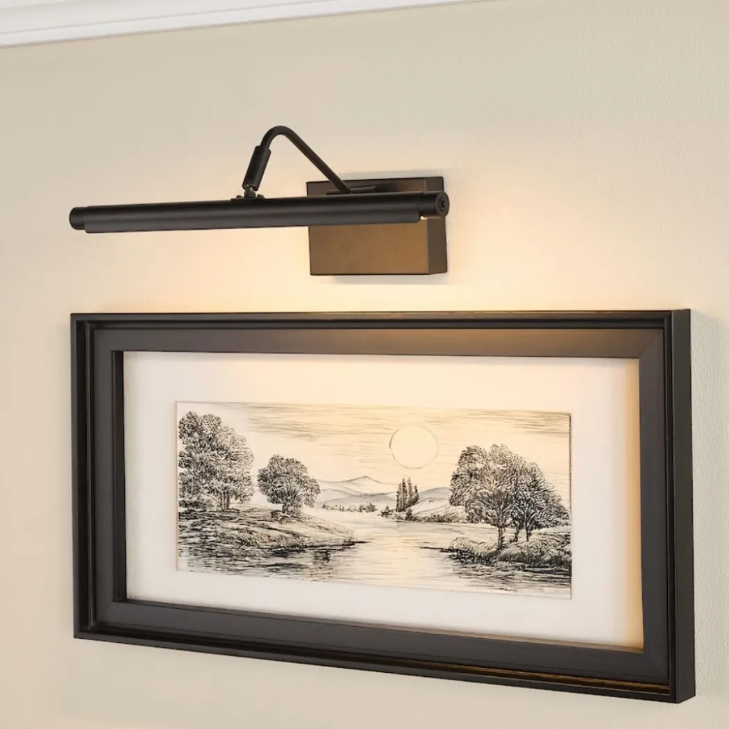 Tyrus Satin Black 35Cm LED Picture Light