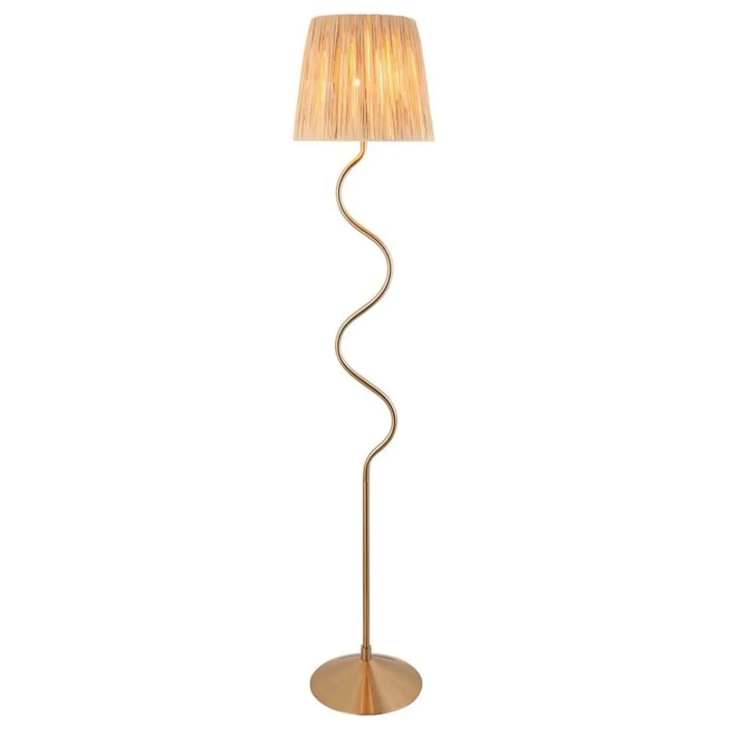 Wriggle Brass Floor Lamp