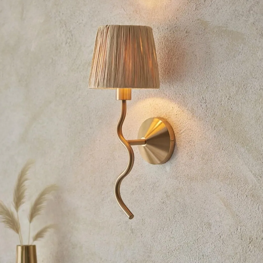 Wriggle Brass Wall Light