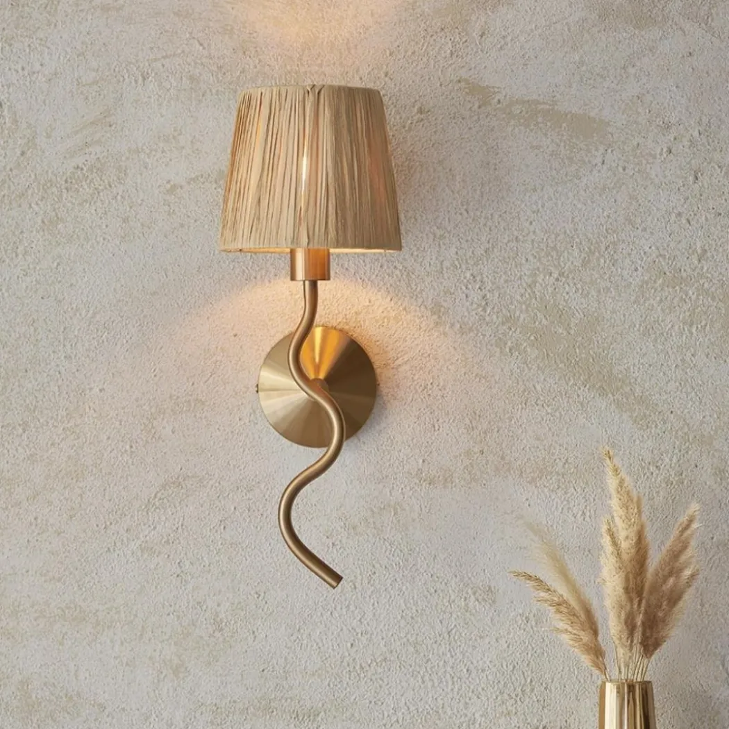 Wriggle Brass Wall Light