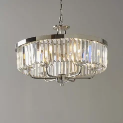 Yasmin 6 Light Nickel Pendant Ceiling Light