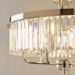 Yasmin 6 Light Nickel Pendant Ceiling Light