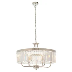 Yasmin 6 Light Nickel Pendant Ceiling Light